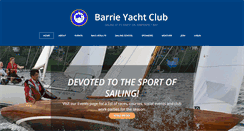 Desktop Screenshot of barrieyachtclub.com